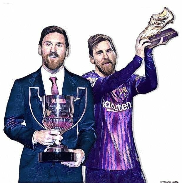 Messi tiene doblete, quinta Bota de Oro y quinto Pichichi - Marca