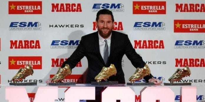 Messi sexta Bota de Oro