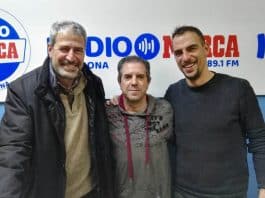 Manolo Márquez i Jordi López avui a la tertúlia del Catalunya Futbol