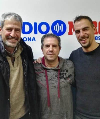 Manolo Márquez i Jordi López avui a la tertúlia del Catalunya Futbol