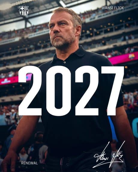 Oficial: Flick renovado hasta 2027