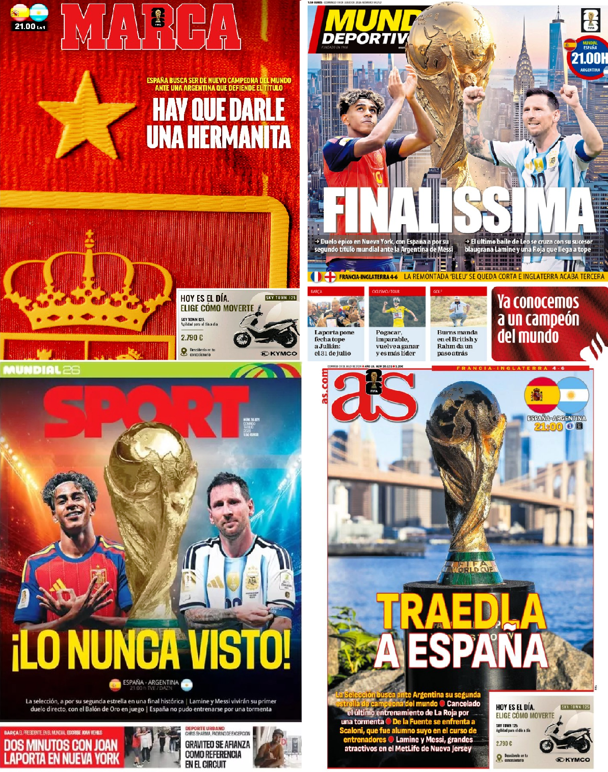 Consulta las Portadas de los principales periódicos deportivos