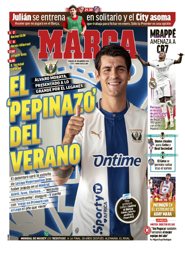 Consulta las Portadas de los principales periódicos deportivos
