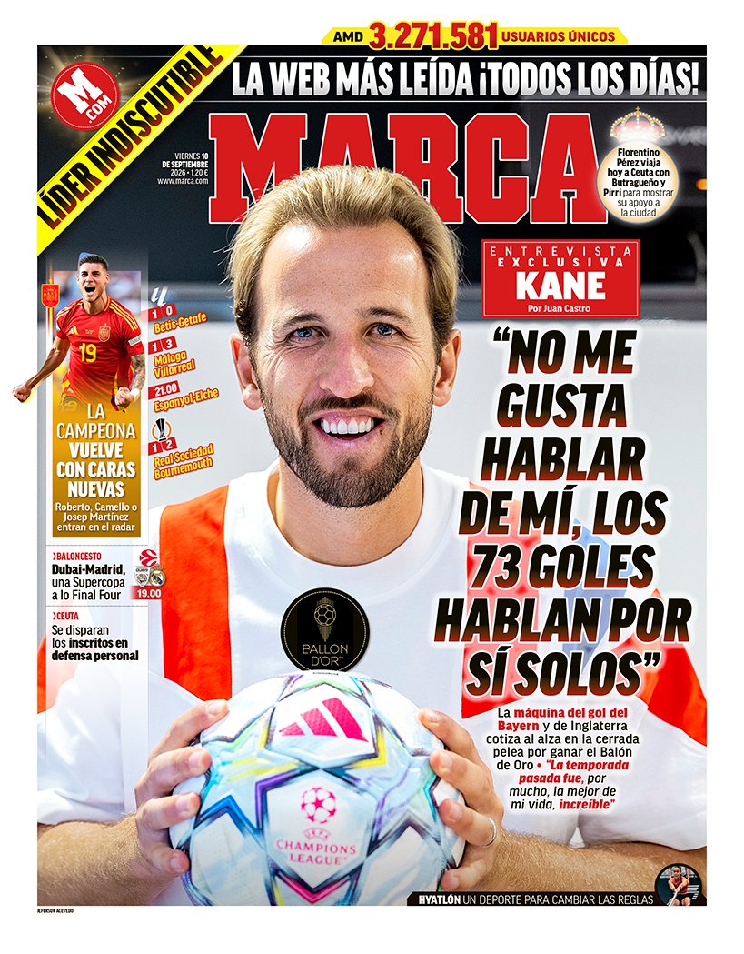 Consulta las Portadas de los principales periódicos deportivos