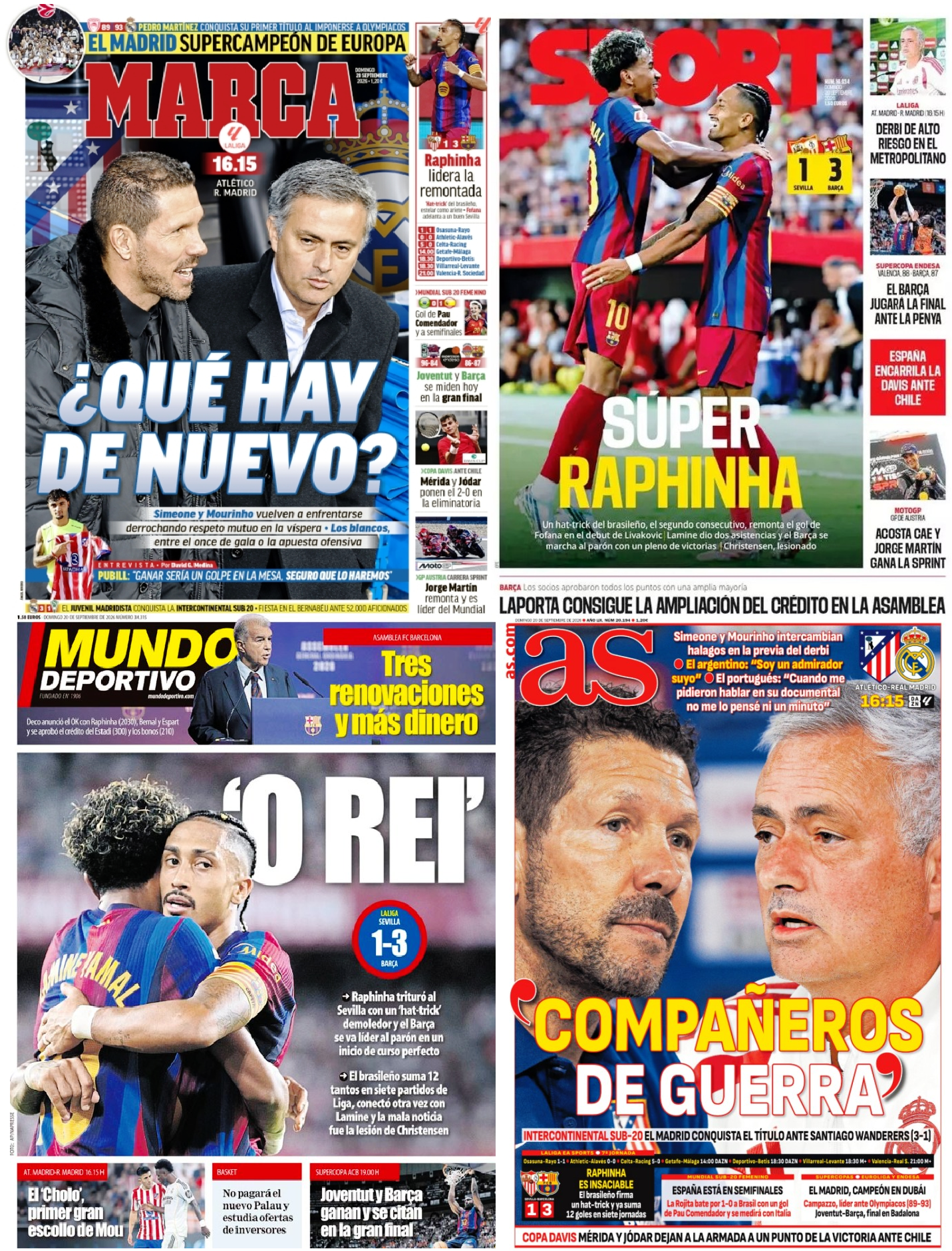 Consulta las Portadas de los principales periódicos deportivos portadas