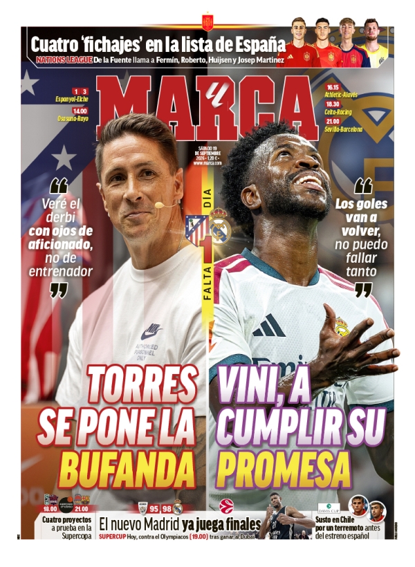 Consulta las Portadas de los principales periódicos deportivos MARCA