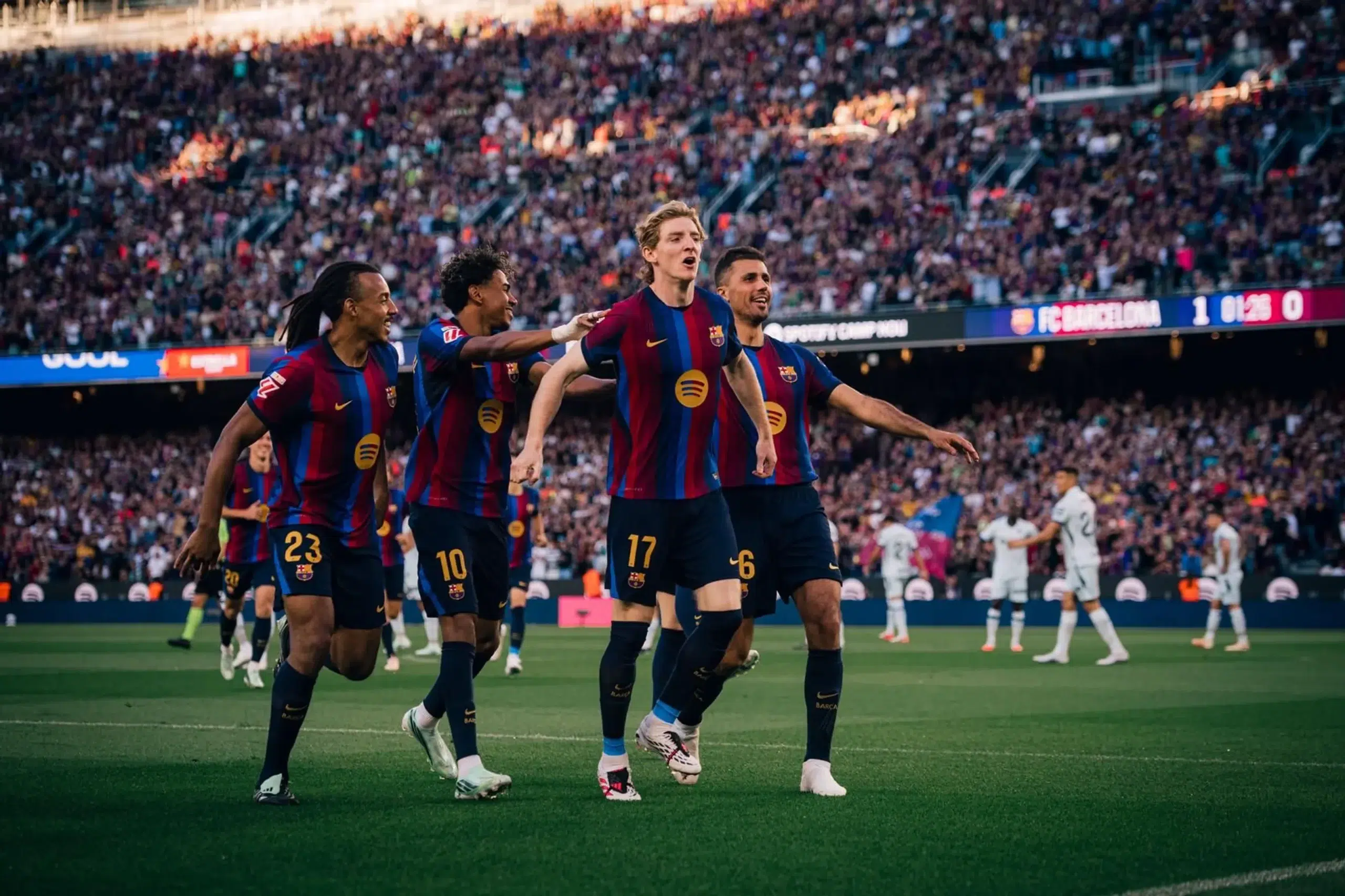 Al Barça le van los goles tempraneros Gordon-Barça