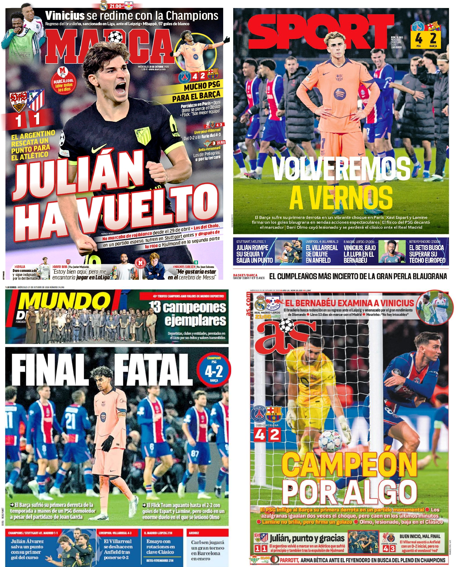 Consulta las Portadas de los principales periódicos deportivos PORTADAS-21-10