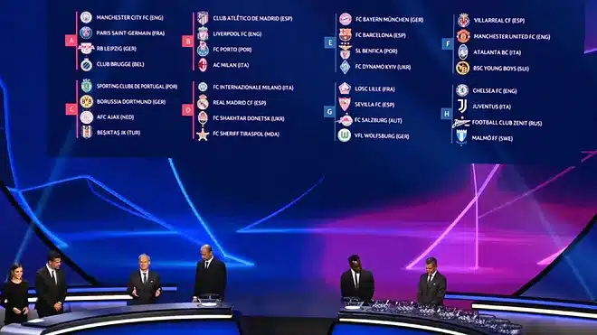 La UEFA dio a conocer el calendario de la fase de grupos