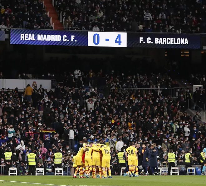 El mejor Barça se pasea en el Bernabéu