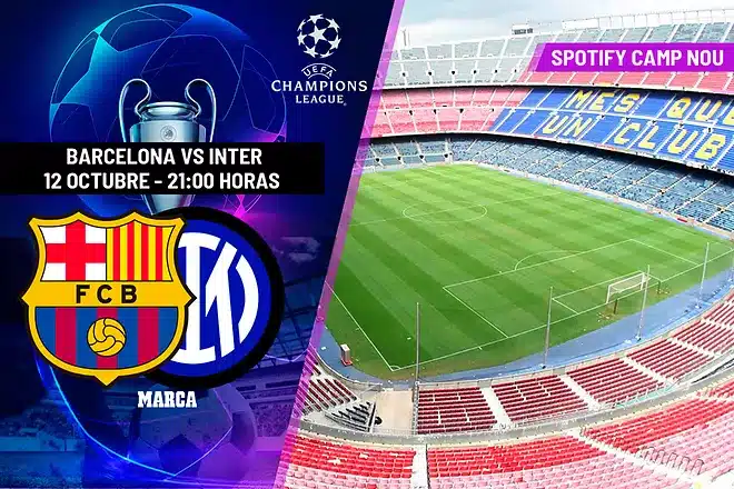 FC Barcelona - Inter de Milán: Horario, canal y dónde ver en TV hoy el partido de la jornada 4 de Champions League
