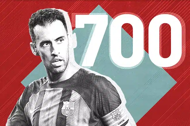 Sergio Busquets, aún más histórico: juega su partido ¡700! con el Barça