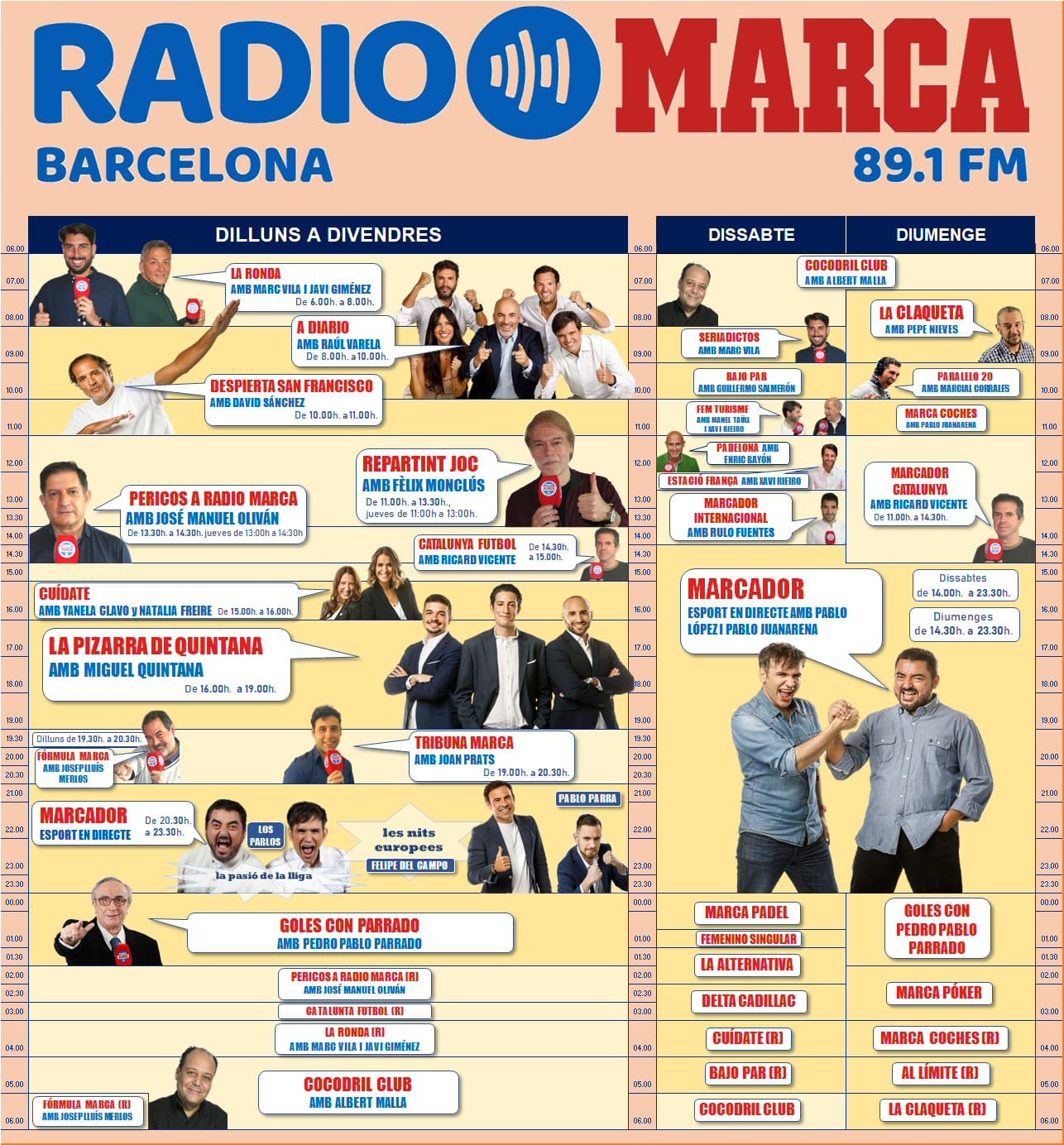 Nueva Parrilla-2023 Radio Marca BCN